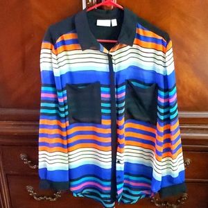 NWOT  Bisou Bisou Women's Blouse